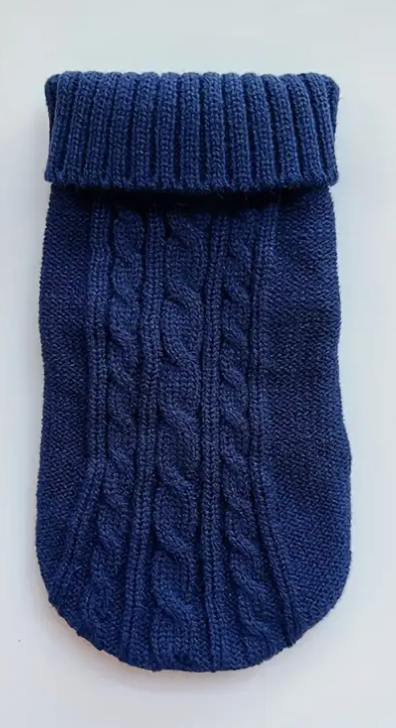 Sueter tejido azul marino clearance
