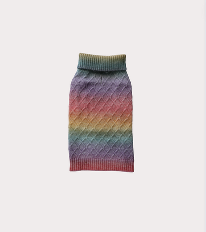 Sueter tejido arcoiris
