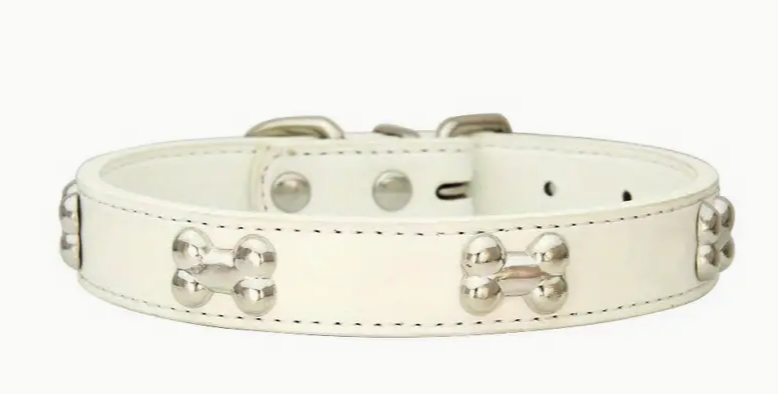 Collar de perro para mascotas de cuero