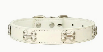 Collar de perro para mascotas de cuero