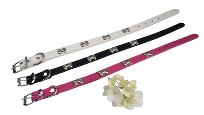 Collar de perro para mascotas de cuero