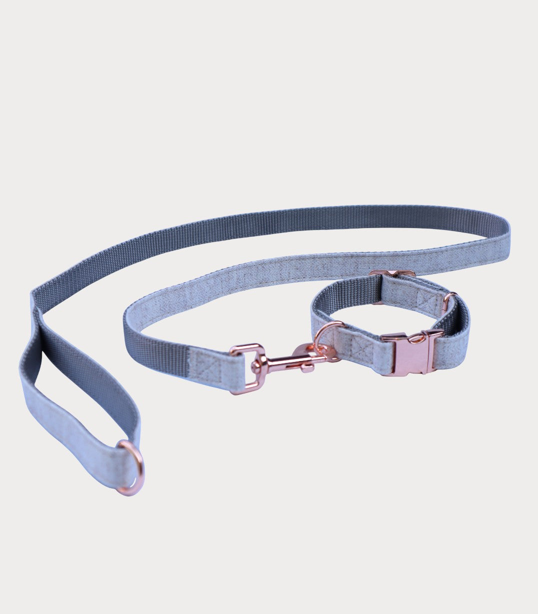 Correa y collar de tela