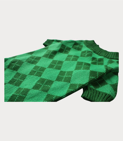 Sueter rombos verdes